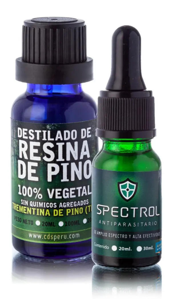 resina de pino y spectrol